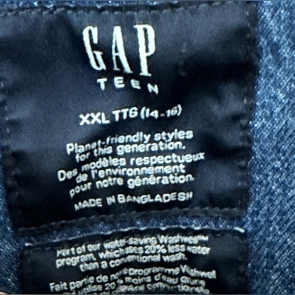GAP: Teen Denim Jacket- Size XXL (14-16) - Picture 6 of 6